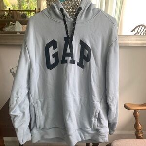 Men’s XL GAP Hoodie in Light Blue with Logo